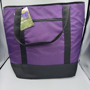 Ozark Trail 50 can Thermal Soft Sided Cooler Tote, Purple NEW